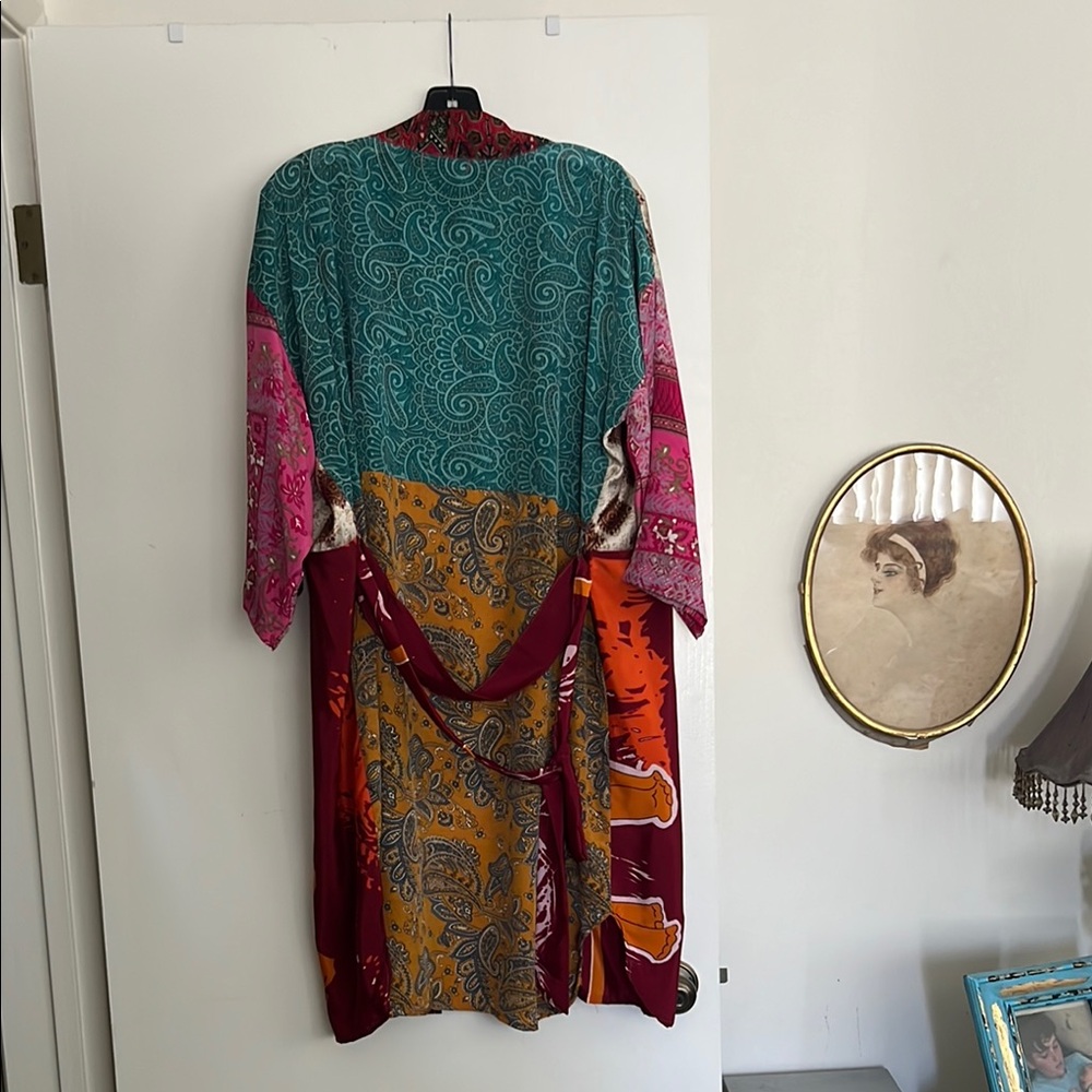 Multicolor Patchwork Duster - image 3